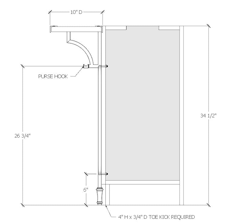 Bar Support System without Foot Rail