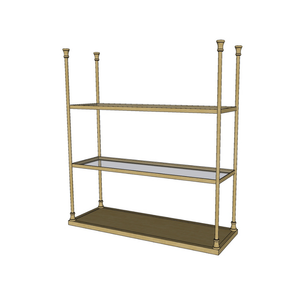 Ceiling Mount Shelf - Three Tier