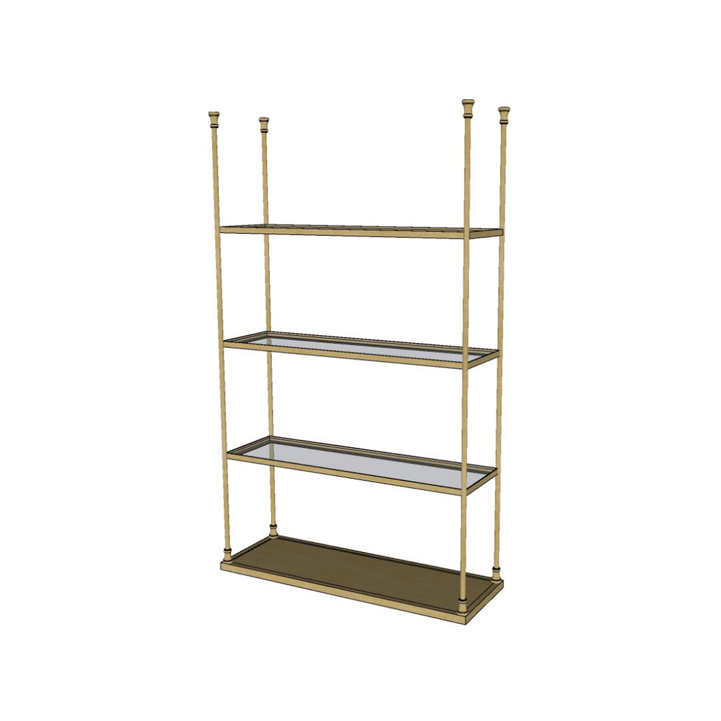 Ceiling Mount Shelf - Three Tier – Fittings Metal Collection