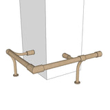 Foot Rail Wall Mount – Fittings Metal Collection