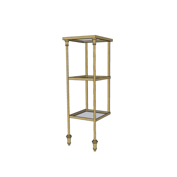 Square Etagere 3 Tier